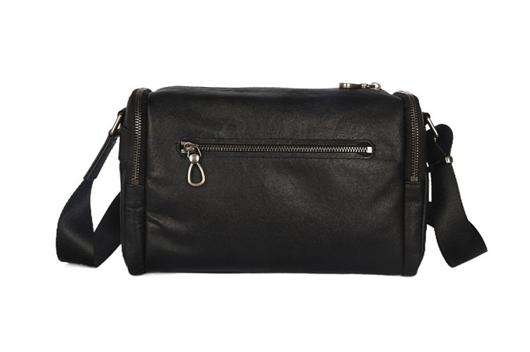 Whatna アンティーク風合い鞣し天 然 牛革ショルダーバッグ メンズ メッセンジャーバッグ ボディ斜め掛け胸バッグ かばん斜めがけ 小さめ ビジネスバッグ A4 ipad 10.5収納可 本革 通勤 通学 斜めがけバッグ 自転車 かばん男性用 黒YH8001-2