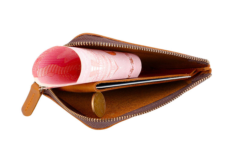 Whatna 天 然 厚 手 牛革 小銭入れ コインケース メンズ レディースミニ財布 小さい財布 札入れ カードケース 本革2065-7