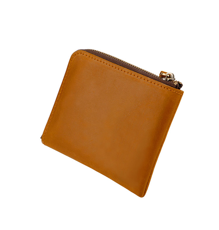 Whatna 天 然 厚 手 牛革 小銭入れ コインケース メンズ レディースミニ財布 小さい財布 札入れ カードケース 本革2065-6