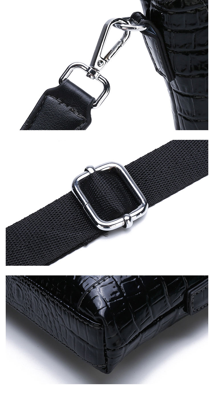 Whatna 革 セカンド バッグ メンズ  3way クラッチ 手持ち バッグ ミニショルダーバッグ 肩掛けバッグ ボディバッグ 胸バッグ斜めがけバッグ 2室仕切 結婚式 バッグ ビジネス フォーマル 冠婚葬祭 バッグ紳士用 男性用 8816-9