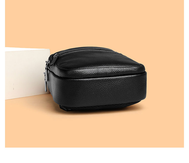 Whatna 牛革 ショルダーバッグ メンズ レディース  斜めがけ ワンショルダーバッグボディバッグ 胸バッグ  ipad mini収納可 イヤホン穴付 厚手レザー 本 革 左右付け替え可能 ビジネス 通学 通勤バッグ 自転車 鞄 8115-4