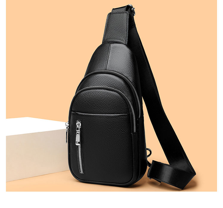 Whatna 牛革 ショルダーバッグ メンズ レディース 斜めがけ ワンショルダーバッグボディバッグ 胸バッグ ipad mini収納可 イヤホン穴付 厚手レザー 本 革 左右付け替え可能 ビジネス 通学 通勤バッグ 自転車 鞄 8114-2