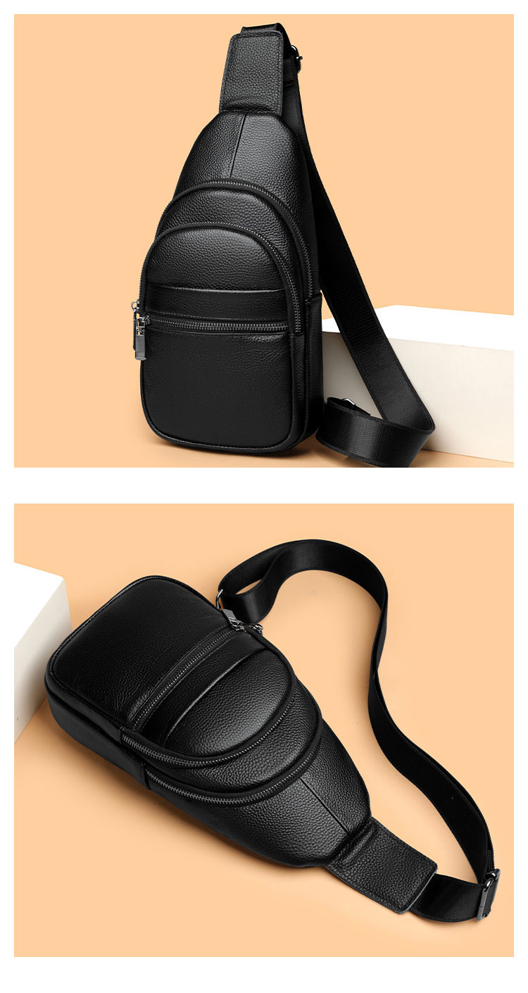 Whatna 牛革 ショルダーバッグ メンズ レディース  斜めがけ ワンショルダーバッグボディバッグ 胸バッグ  ipad mini収納可 イヤホン穴付 厚手レザー 本 革 左右付け替え可能 ビジネス 通学 通勤バッグ 自転車 鞄 8116-1