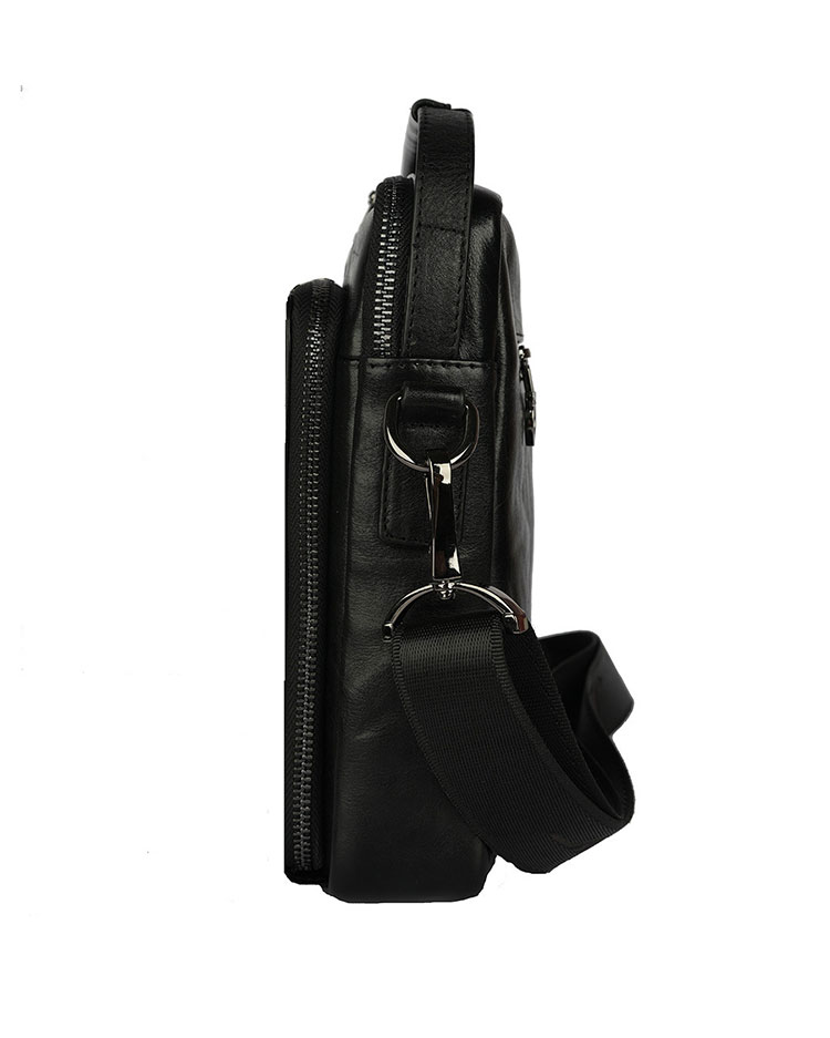 Whatna  ショルダーバッグ メンズ  3way斜め掛け胸バッグ 手提げバッグ 手持げバッグ セカンドバッグ  PUレザー ダブルファスナー カジュアル フォーマル ビジネス 通学 通勤 肩掛けバッグ 自転車かばん プレゼント男性5194-2