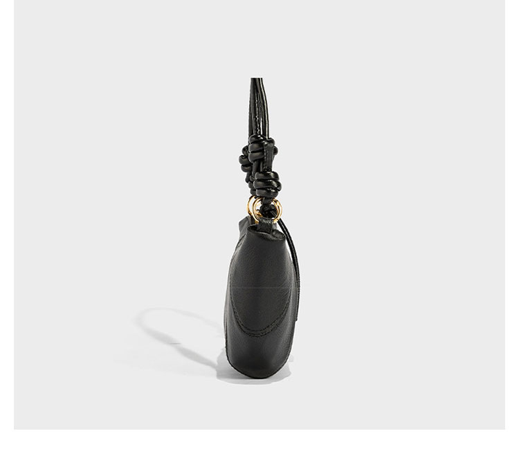 Whatna 天然 牛革 ショルダーバッグ レディース メッセンジャーバッグ小さめ ビジネスバッグ ipad Mini収納可 横型 本革 通勤 通学 斜めがけバッグ オシャレ な シンプル な 軽量 実用 自転車 かばん女性用 黒 267-3