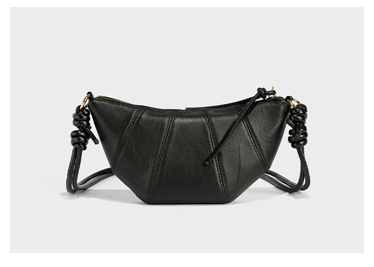 Whatna 天然 牛革 ショルダーバッグ レディース メッセンジャーバッグ小さめ ビジネスバッグ ipad Mini収納可 横型 本革 通勤 通学 斜めがけバッグ オシャレ な シンプル な 軽量 実用 自転車 かばん女性用 黒 267-1