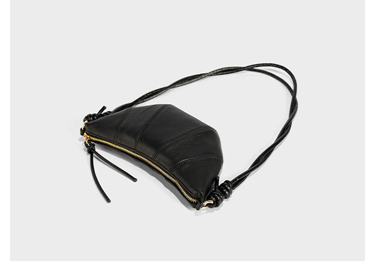 Whatna 天然 牛革 ショルダーバッグ レディース メッセンジャーバッグ小さめ ビジネスバッグ ipad Mini収納可 横型 本革 通勤 通学 斜めがけバッグ オシャレ な シンプル な 軽量 実用 自転車 かばん女性用 黒 267-5