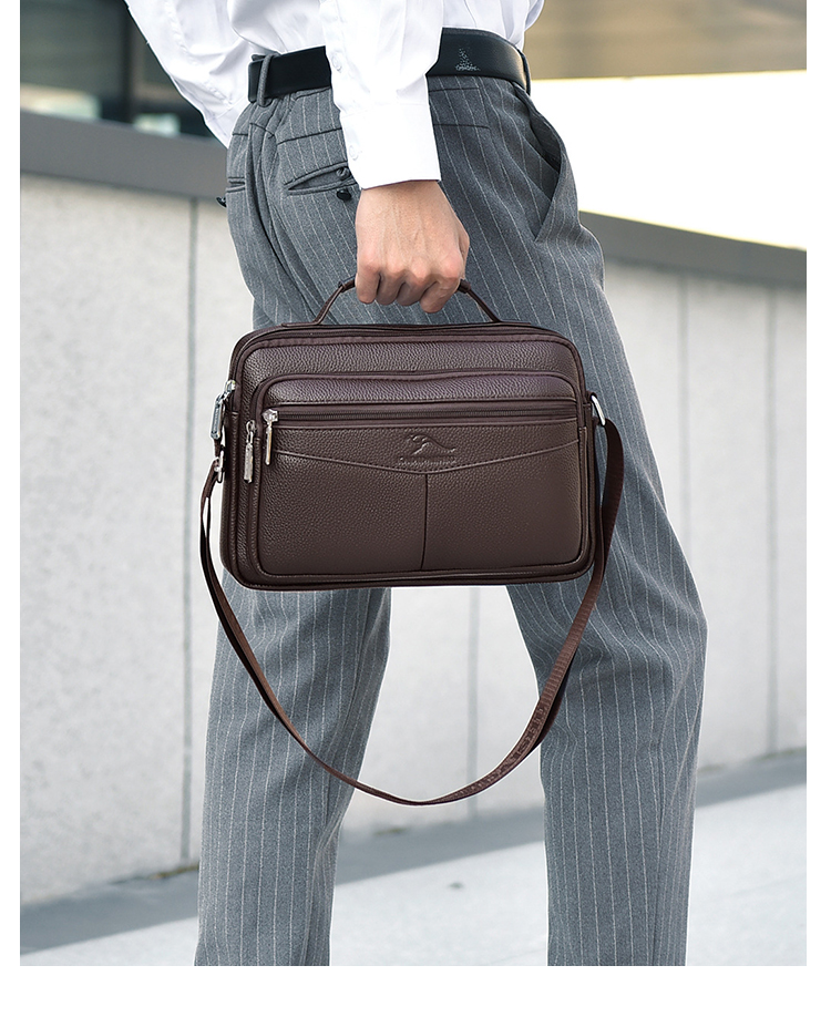Whatna ワンショルダー メンズ  バッグ  3way クラッチ ショルダー斜め掛け ボディバッグ 胸バッグ 肩掛けバッグ 手提げバッグ 手持げバッグ横型 小さい 厚手 レザー結婚式 バッグ ビジネス フォーマル 冠婚葬祭 バッグ  A805-15