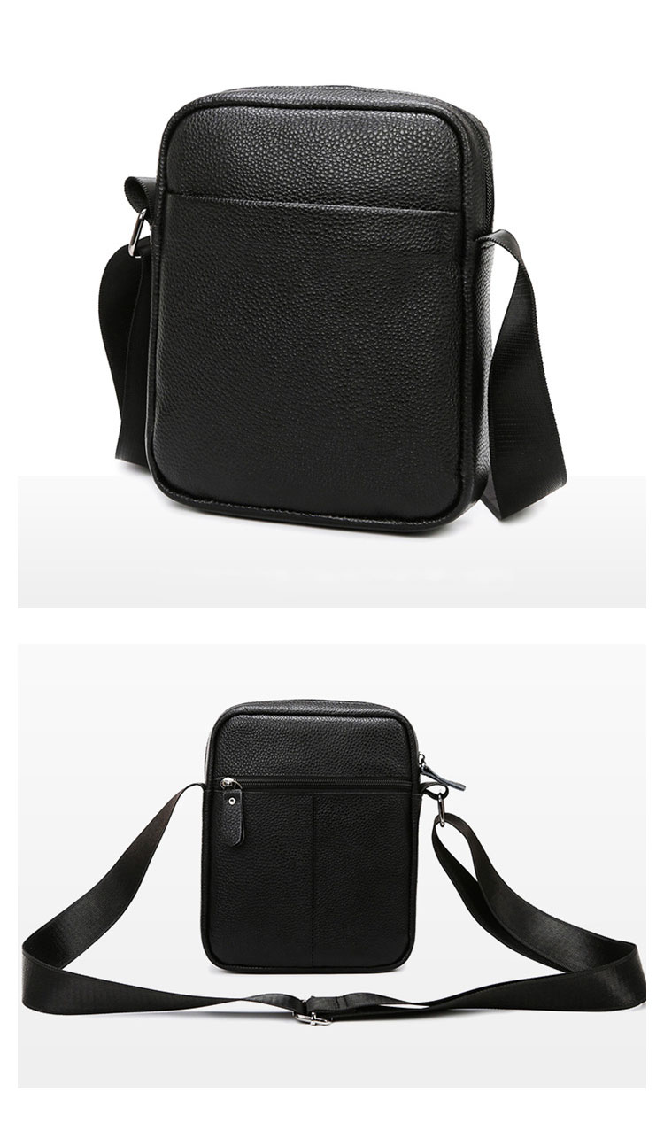 Whatna 牛革 ミニショルダーバッグ 縦型 メンズ ポシェット ショルダーミニポーチ 本革 軽量 小型 人気型 耐久性 小さめメッセンジャーバッグ斜め掛け ビジネス フォーマル 通学 通勤鞄自転車 かばん男性用 266-2