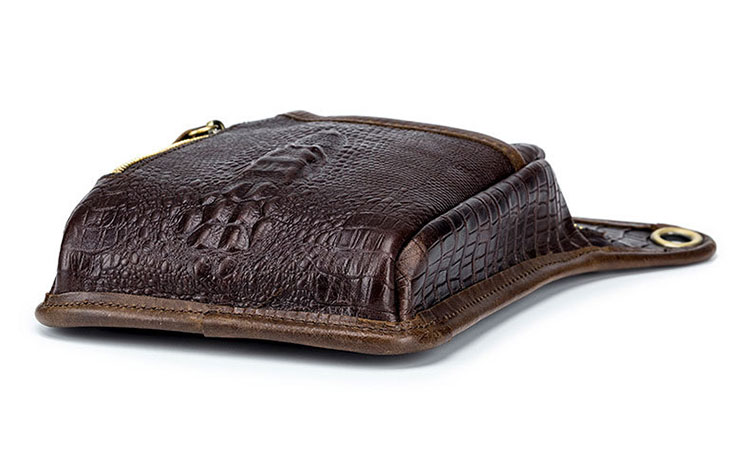 Whatna牛 革 ニショルダーバッグ メンズ  レディース ライディングウエストバッグ ウエストポーチ バイク用クロスボディーバッグ  ライダーバッグ 小型バックパックミニ斜め掛け胸バッグ 男女兼用8205-5