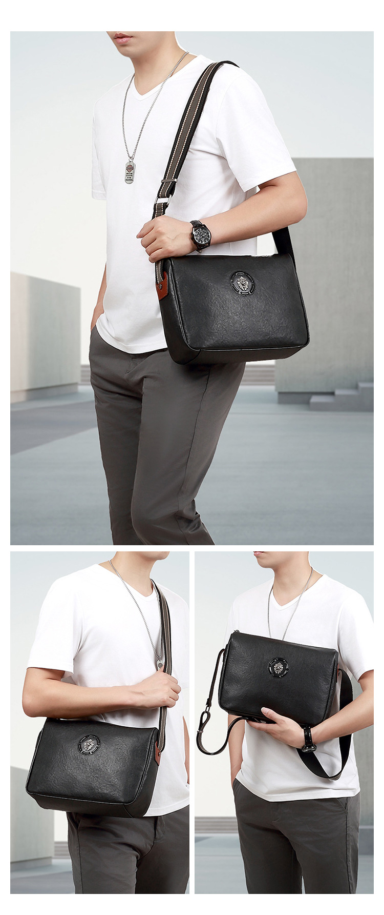 Whatna アンティーク風合い鞣し天 然 牛革ショルダーバッグ メンズ メッセンジャーバッグ 小さめ ビジネスバッグ A4 ipadpro 13収納可  横 型 本革 通勤 通学 斜めがけバッグ 結婚式 バッグ ビジネス フォーマル 冠婚葬祭 バッグ 自転車 かばんSE9805-9