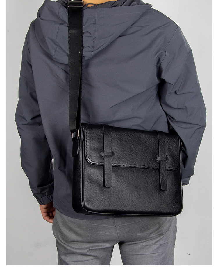 Whatna アンティーク風合い鞣し天 然 牛革ショルダーバッグ メンズ メッセンジャーバッグ 小さめ ビジネスバッグ A4 ipadpro 13収納可  横 型 本革 通勤 通学 斜めがけバッグ 結婚式 バッグ ビジネス フォーマル 冠婚葬祭 バッグ 自転車 かばんYH8078-8