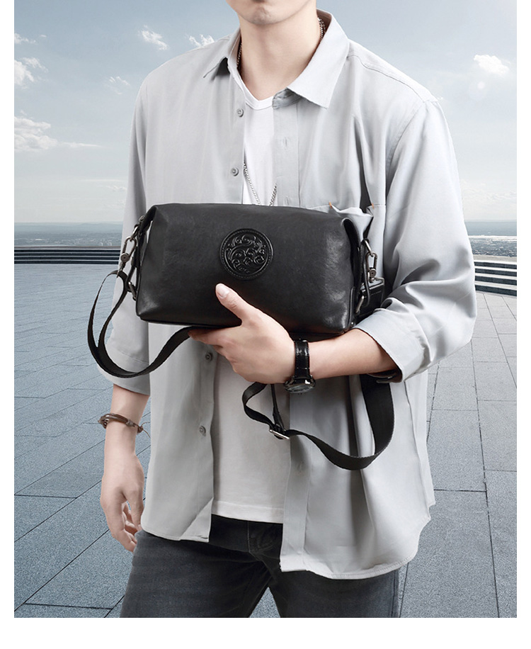 Whatna アンティーク風合い鞣し天 然 牛革 ワンショルダー メンズ  バッグ  3way クラッチ ショルダー斜め掛け ボディバッグ 胸バッグ 肩掛けバッグ 手提げバッグ 手持げバッグ横型 小さい結婚式 バッグ ビジネス フォーマル 冠婚葬祭 バッグ  SE9651-5