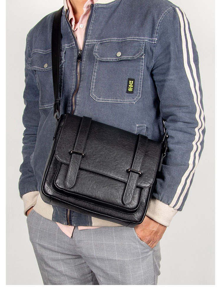 Whatna アンティーク風合い鞣し天 然 牛革 ワンショルダー メンズ バッグ 3way クラッチ ショルダー斜め掛け ボディバッグ 胸バッグ 肩掛けバッグ 手提げバッグ 手持げバッグ横型 小さい結婚式 バッグ ビジネス フォーマル 冠婚葬祭 バッグ YH8080-9