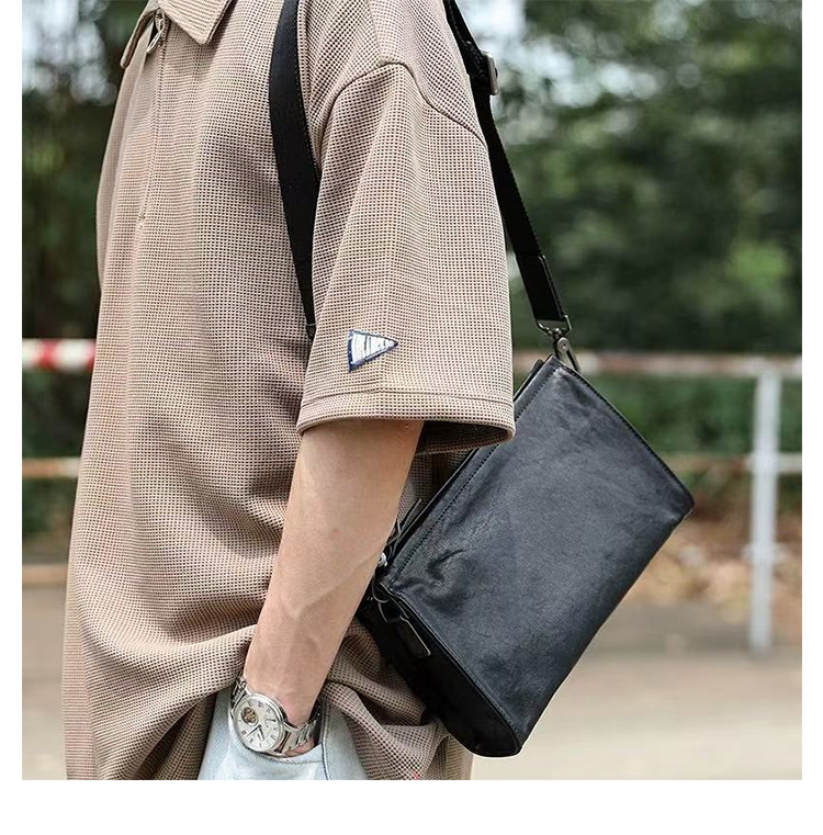 Whatna アンティーク風合い鞣し天 然 牛革 ワンショルダー メンズ ショルダー斜め掛け ボディバッグ 胸バッグ 肩掛けバッグ グクラッチバック  手提げバッグ 手持げバッグ 小さい ipad 9.7収納可 結婚式 バッグ ビジネス フォーマル 冠婚葬祭 バッグ  N3098-12