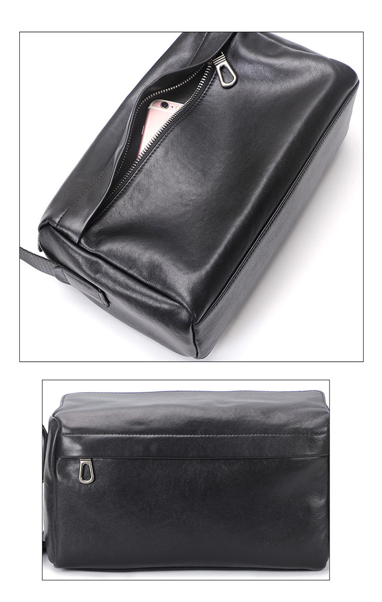 Whatna アンティーク風合い鞣し天 然 牛革 ワンショルダー メンズ ショルダー斜め掛け ボディバッグ 胸バッグ 肩掛けバッグ手提げバッグ グクラッチバック  手持げバッグ ipad 9.7収納可 結婚式 バッグ ビジネス フォーマル 冠婚葬祭 バッグ  N3116-8