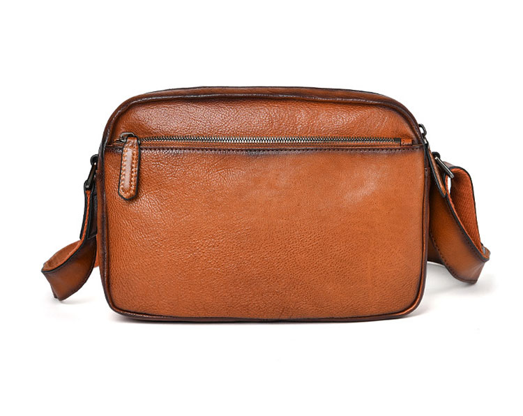 Whatna アンティーク風合い鞣し天 然 牛革 ワンショルダーメンズ バッグ 3way クラッチ ショルダー斜め掛け ボディバッグ 胸バッグ 肩掛けバッグ 手提げバッグ 手持げバッグ 2室 横型 小さい結婚式 バッグ ビジネス フォーマル 冠婚葬祭 バッグ 13742-2