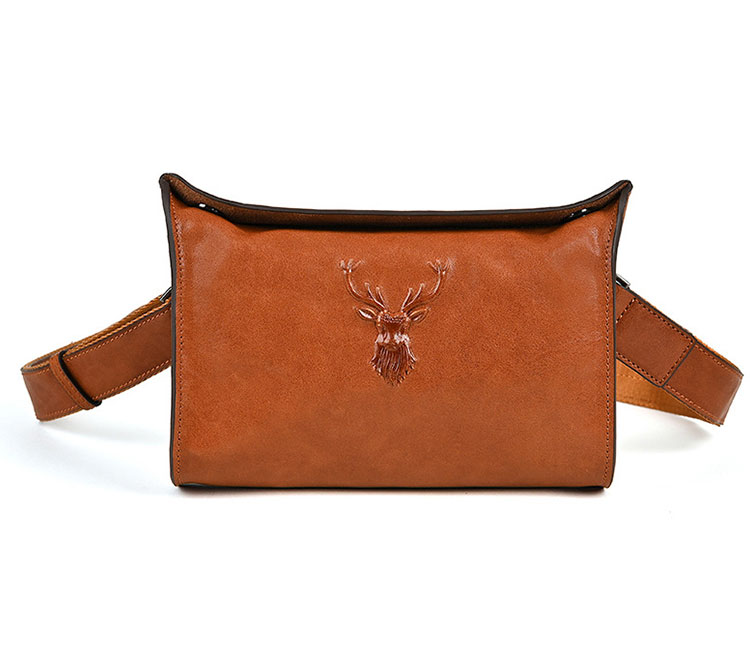 Whatna アンティーク風合い鞣し天 然 牛革 ワンショルダーメンズ クラッチバッグ 斜め掛け ボディバッグ 胸バッグ 肩掛けバッグ 手提げバッグ 手持げバッグ 横型 小さい結婚式 バッグ ビジネス フォーマル 冠婚葬祭 バッグ XF10090-3-1