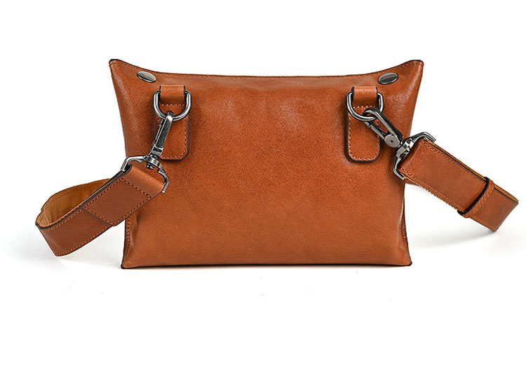 Whatna アンティーク風合い鞣し天 然 牛革 ワンショルダーメンズ クラッチバッグ 斜め掛け ボディバッグ 胸バッグ 肩掛けバッグ 手提げバッグ 手持げバッグ 横型 小さい結婚式 バッグ ビジネス フォーマル 冠婚葬祭 バッグ XF10090-3-2