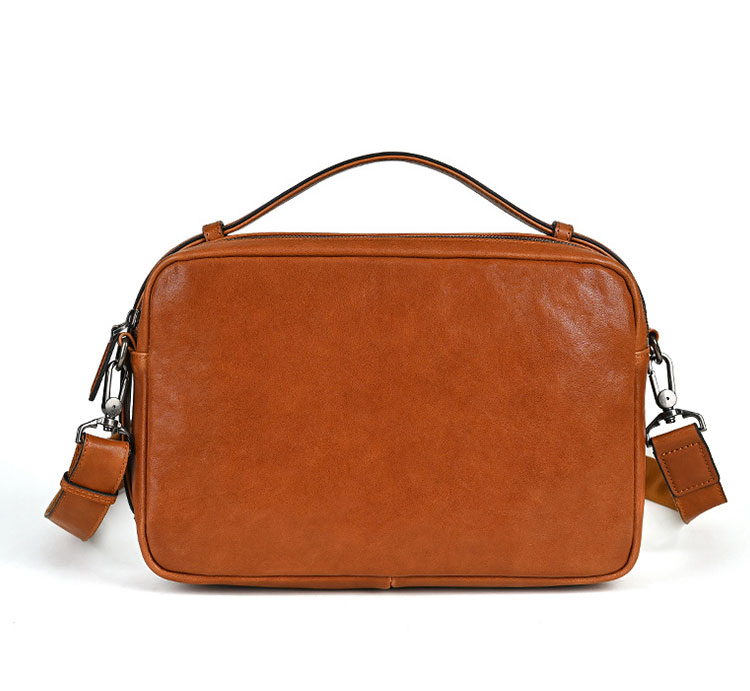 Whatna アンティーク風合い鞣し天 然 牛革 ワンショルダーメンズ トートバッグ クラッチバッグ 斜め掛け ボディバッグ 胸バッグ 肩掛けバッグ 手提げバッグ 手持げバッグ 2室 A4大さい結婚式 バッグ ビジネス フォーマル 冠婚葬祭 バッグ-1