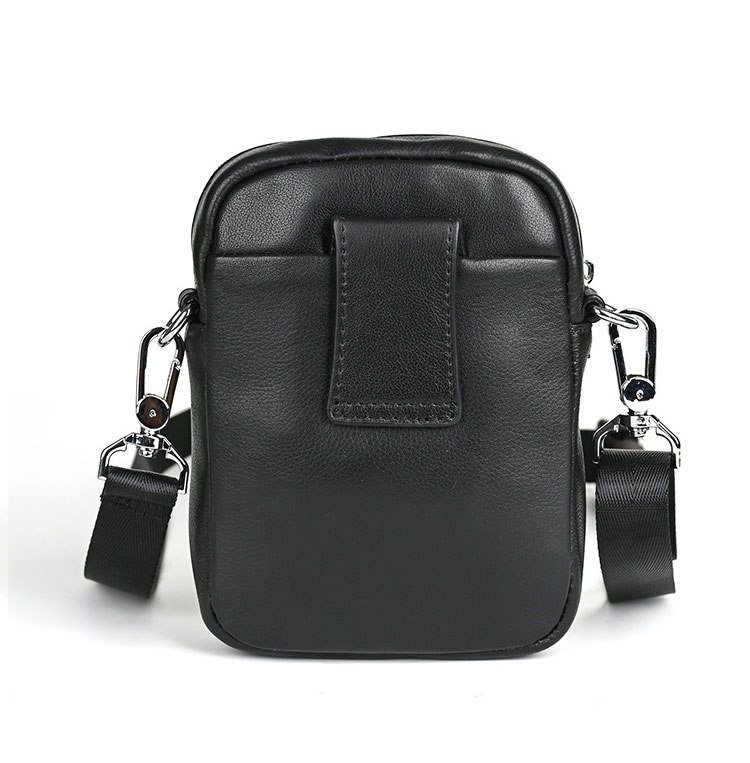 Whatna  アンティーク風合い鞣し天 然牛 革ミニショルダーバッグ メンズ ポシェットポ3way斜め掛け ボディバッグ ベルト ポーチ ミニ 胸バッグ ウエストバッグ ショルダーベルト付属 斜め掛け 通学 通勤 ミニバッグ 紳士用 男性用 1435-2