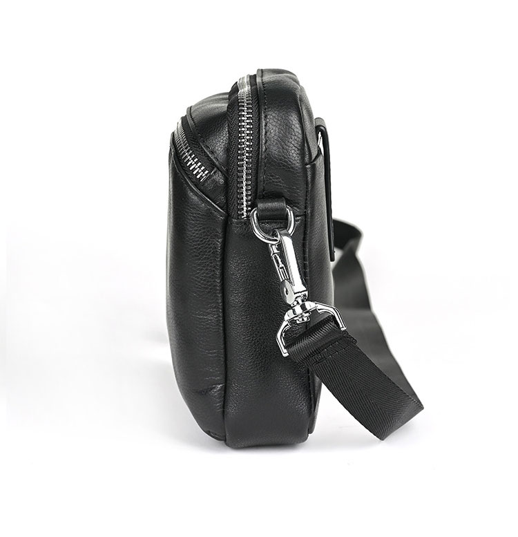 Whatna  アンティーク風合い鞣し天 然牛 革ミニショルダーバッグ メンズ ポシェットポ3way斜め掛け ボディバッグ ベルト ポーチ ミニ 胸バッグ ウエストバッグ ショルダーベルト付属 斜め掛け 通学 通勤 ミニバッグ 紳士用 男性用 1435-3