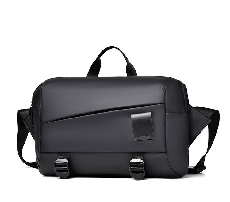 Whatnaワンショルダー バッグ メンズ バッグ ボディ斜め掛け 胸バッグ ボディバッグ トートバッグ 手提げバッグ 手持げバッグ A4 ダブルファスナー  カジュアル フォーマル ビジネス 通学 通勤 肩掛けバッグ仕事用 男性用 紳士用 2198-1