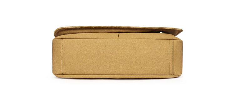 Whatna フラップ 厚 手 帆布 ショルダーバッグ メンズ メッセンジャーバッグ 厚 手 キャンバス 横型 大さめビジネスバッグ A4 15インチPC収納可 肩掛け 通勤 通学斜めがけバッグ 防水 バッグ 自転車 かばん男性用YM-3008-4