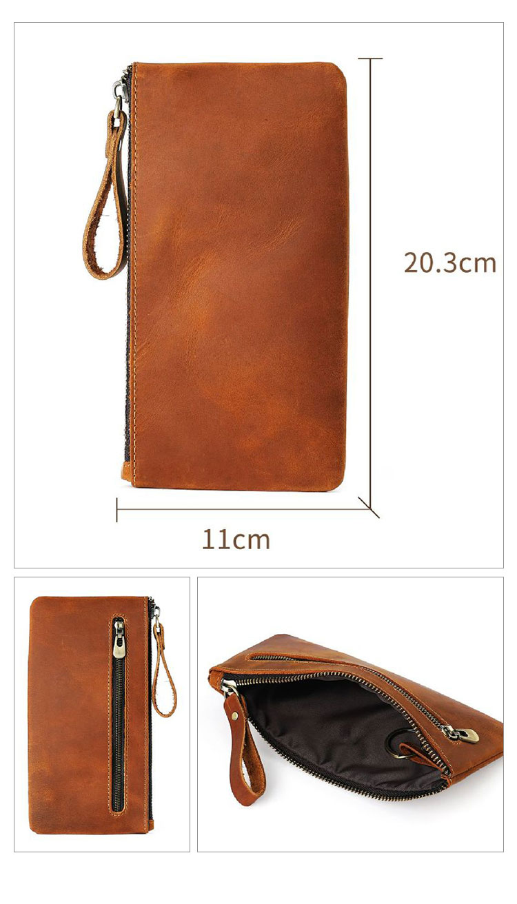 Whatna 2way 天 然 牛革 ミニセカンドバッグ メンズ バッグ クラッチ バッグ 小さ 本 革 厚手 レザー 薄型 長財布 小銭入れ 札入れ 手持ちバッグ 結婚式 バッグ フォーマル  ビジネス 冠婚葬祭 バッグ 男性用 紳士用 2072-2