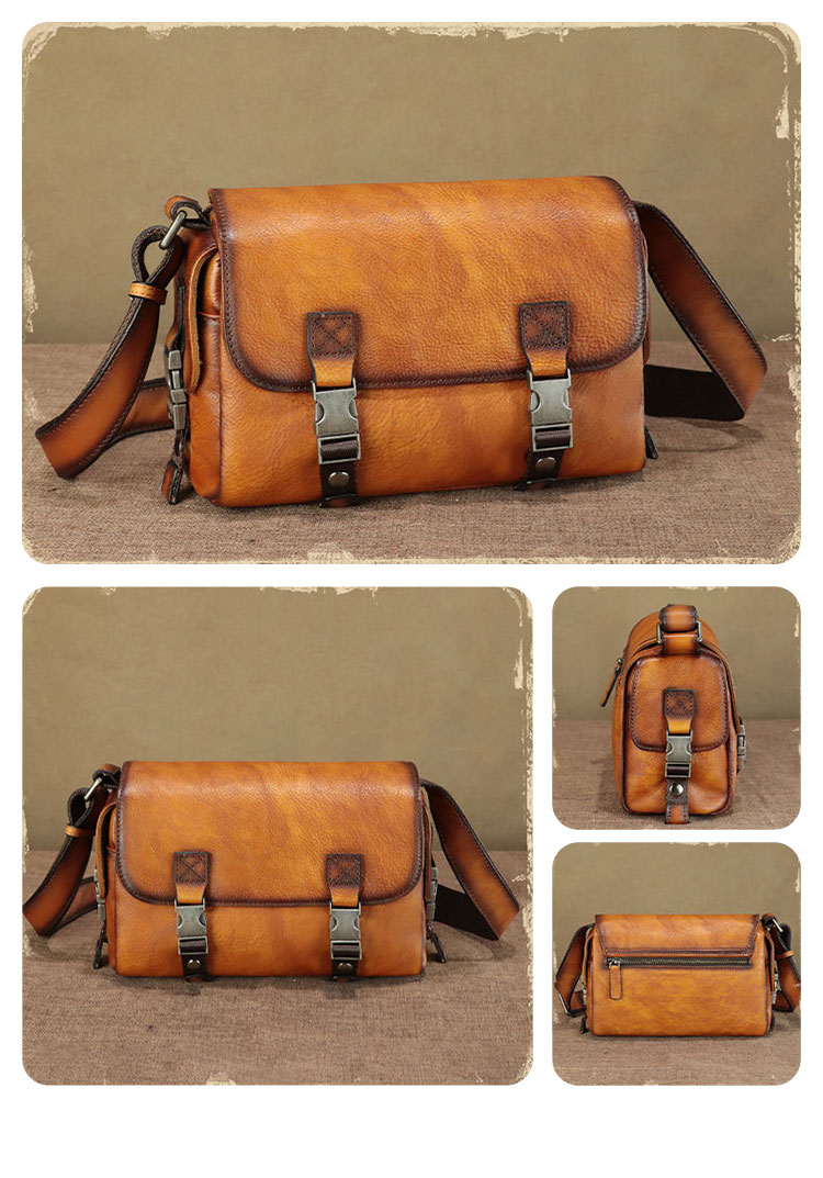 Whatna 植物タンニンなめし トップグレード牛革 ワンショルダーメンズ  斜め掛け ボディバッグ 胸バッグ 肩掛けバッグ 手提げバッグ 手持げバッグ クラッチバッグ 横型 小さい結婚式 バッグ ビジネス フォーマル 冠婚葬祭 バッグ 8646-1