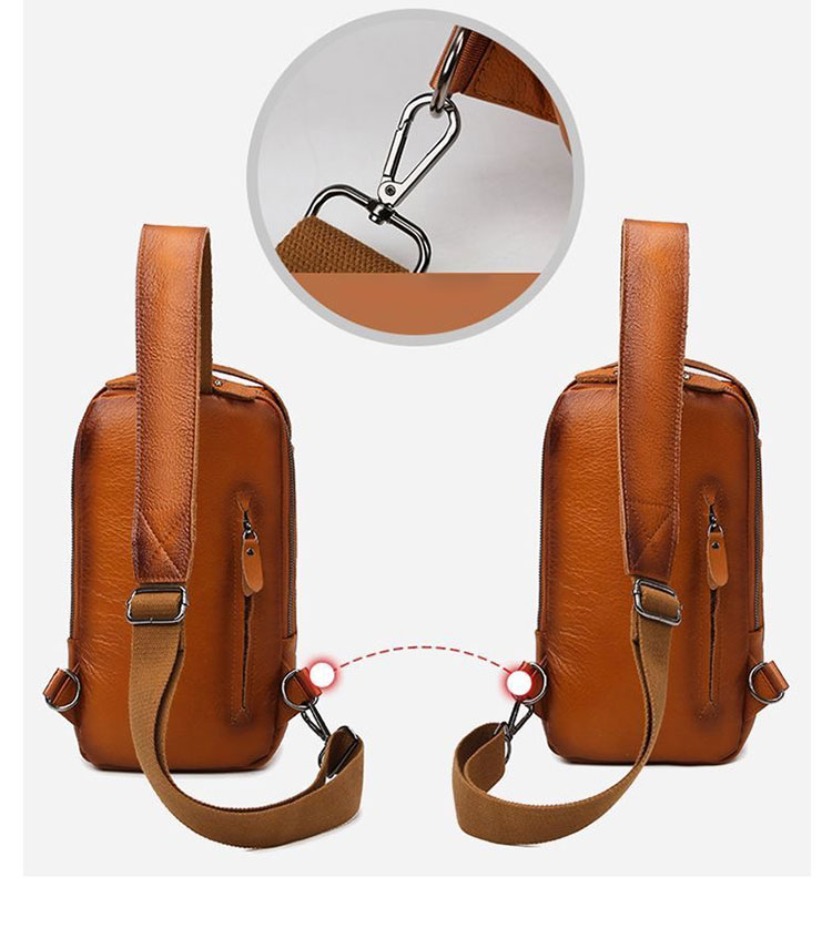 Whatna アンティーク風合い鞣し天 然 牛革 ワンショルダーメンズ ショルダー斜め掛け ボディバッグ 胸バッグ クラッチ 肩掛けバッグ 手提げバッグ 手持げバッグ 横型 小さい結婚式 バッグ ビジネス フォーマル 冠婚葬祭 バッグ 5330-2