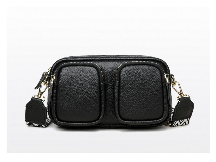 Whatna 牛 革 ミニ ショルダーバッグ レディース 斜めがけボディ胸バッグ 小さめ 本 革 厚手 レザー 軽量 ショルダー 肩掛け ミニバッグ 女性 通勤 旅行 バッグ スマホポーチ  7105-1