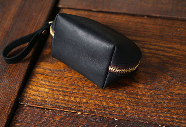 Whatna 天 然 厚 手 牛革 小銭入れ コインケース メンズ レディースミニ財布 小さい財布 札入れ カードケース 本革 イヤホン収納ケース PL-108-4