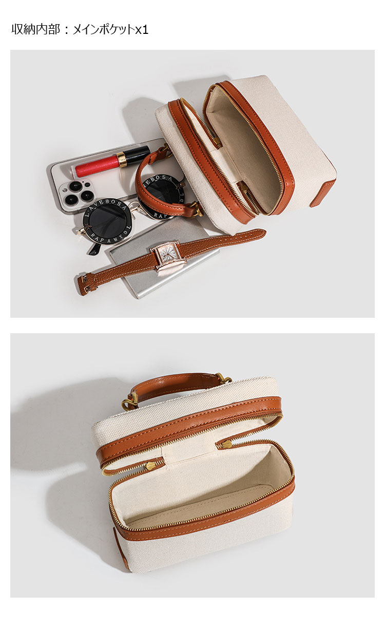 Whatna 牛 革 ミニ ショルダーバッグ レディース トートバッグ マザーズバッグ小さめ キャンバス 帆布 軽量 肩掛け ミニバッグ 女性 通勤 旅行 バッグ スマホポーチ389-8