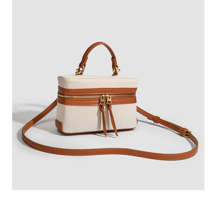 Whatna 牛 革 ミニ ショルダーバッグ レディース トートバッグ マザーズバッグ小さめ キャンバス 帆布 軽量 肩掛け ミニバッグ 女性 通勤 旅行 バッグ スマホポーチ389-4