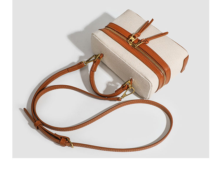 Whatna 牛 革 ミニ ショルダーバッグ レディース トートバッグ マザーズバッグ小さめ キャンバス 帆布 軽量 肩掛け ミニバッグ 女性 通勤 旅行 バッグ スマホポーチ389-3