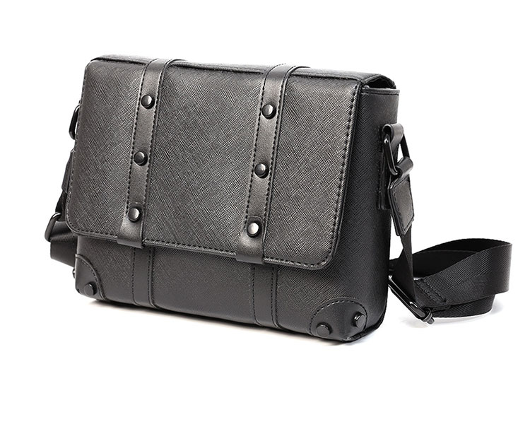 Whatna 革ショルダーバッグ メンズ メッセンジャーバッグ ipad9.7収納可 横 型 通勤 通学 斜めがけ ボディ バッグ ビジネス フォーマル 冠婚葬祭 結婚式 バッグ 自転車 かばんXM-2082-3