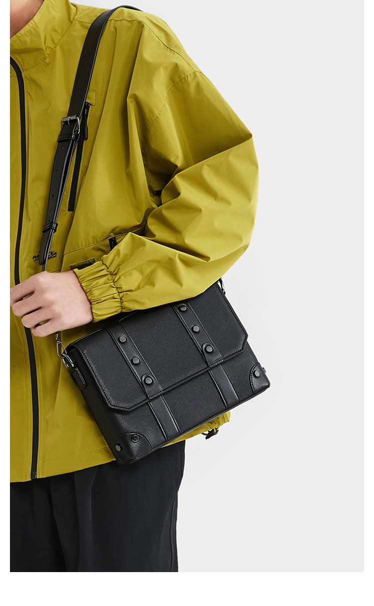 Whatna 革ショルダーバッグ メンズ メッセンジャーバッグ ipad9.7収納可 横 型 通勤 通学 斜めがけ ボディ バッグ ビジネス フォーマル 冠婚葬祭 結婚式 バッグ 自転車 かばんXM-2082-10