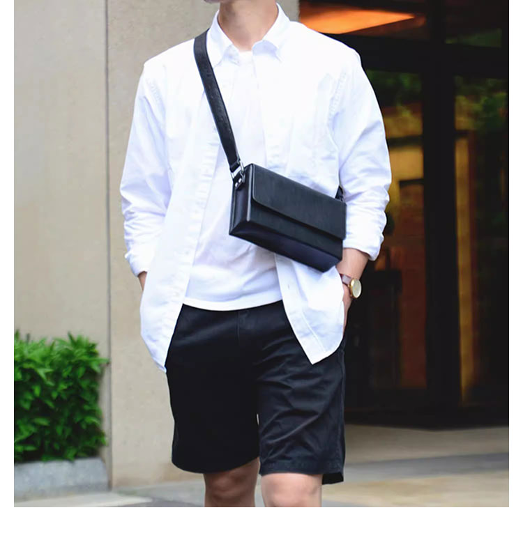 Whatna 革ミニ ショルダーバッグ メンズ メッセンジャーバッグ 小さipad Mini収納可 横 型 通勤 通学 斜めがけ ボディ バッグ ビジネス フォーマル 冠婚葬祭 結婚式 バッグ 自転車 かばんXM-2645-11
