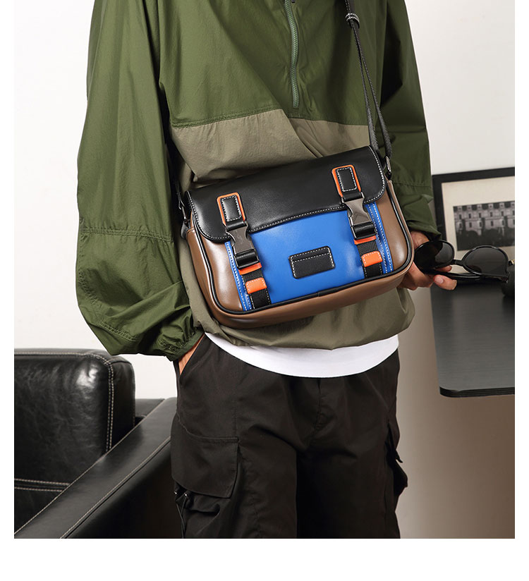 Whatna ショルダーバッグ メンズ 斜めがけ ワンショルダーバッグ PUレザー iPad 7.9インチ収納対応 ビジネス 出張用 通勤 通学 カジュアル 肩掛け 旅行用 仕事用メッセンジャーバッグ 軽量 多収納ポケット付き-10