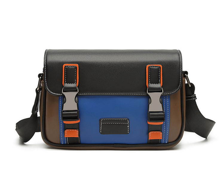 Whatna ショルダーバッグ メンズ 斜めがけ ワンショルダーバッグ PUレザー iPad 7.9インチ収納対応 ビジネス 出張用 通勤 通学 カジュアル 肩掛け 旅行用 仕事用メッセンジャーバッグ 軽量 多収納ポケット付き-1