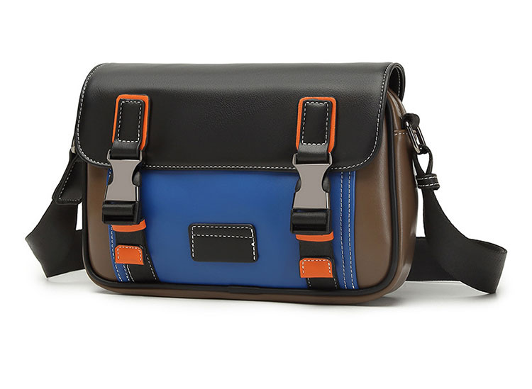 Whatna ショルダーバッグ メンズ 斜めがけ ワンショルダーバッグ PUレザー iPad 7.9インチ収納対応 ビジネス 出張用 通勤 通学 カジュアル 肩掛け 旅行用 仕事用メッセンジャーバッグ 軽量 多収納ポケット付き-2