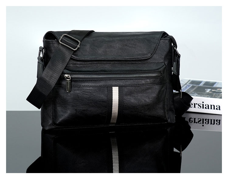 Whatna 革シ ョルダーバッグ メンズ メッセンジャーバッグ  A4 ipadpro 13収納可 横 型 ビジネス 通勤 通学 斜めがけバッグ 自転車 かばん男性用HB2768-1