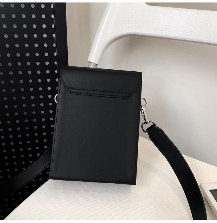 Whatna ミニショルダーバッグ ロック付き 盗難防止 PUレザー 2WAY バッグインバッグ メンズ・レディース 取り外し可能ストラップ-4