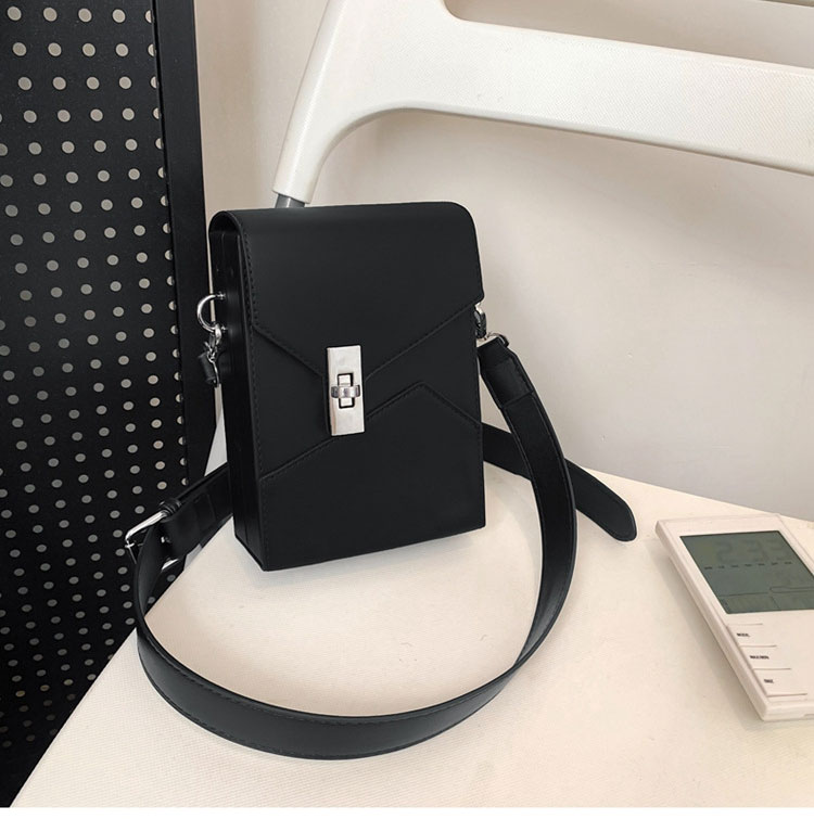 Whatna ミニショルダーバッグ ロック付き 盗難防止 PUレザー 2WAY バッグインバッグ メンズ・レディース 取り外し可能ストラップ-1