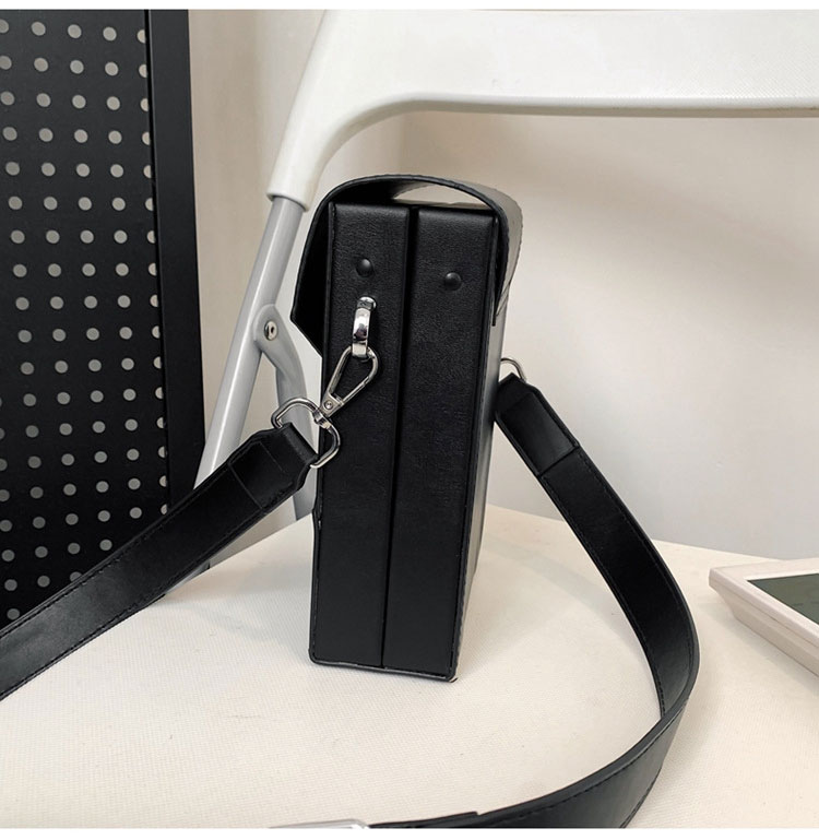 Whatna ミニショルダーバッグ ロック付き 盗難防止 PUレザー 2WAY バッグインバッグ メンズ・レディース 取り外し可能ストラップ-3