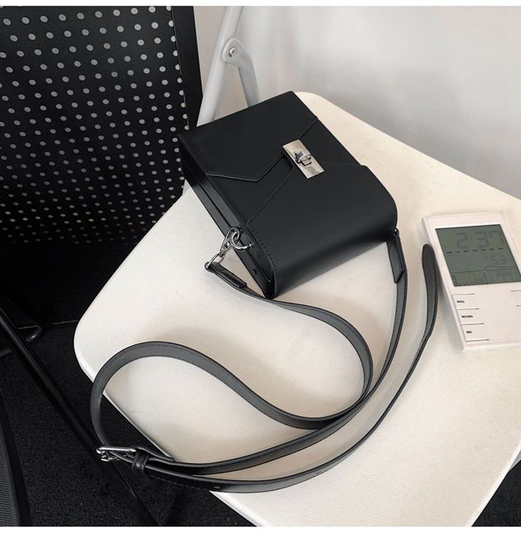 Whatna ミニショルダーバッグ ロック付き 盗難防止 PUレザー 2WAY バッグインバッグ メンズ・レディース 取り外し可能ストラップ-2