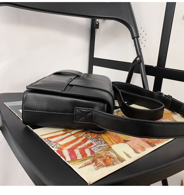 Whatna  ミニワンショルダーバッグ メンズ PUレザー 小型 斜め掛け 肩掛け・胸掛け兼用 男女兼用-3