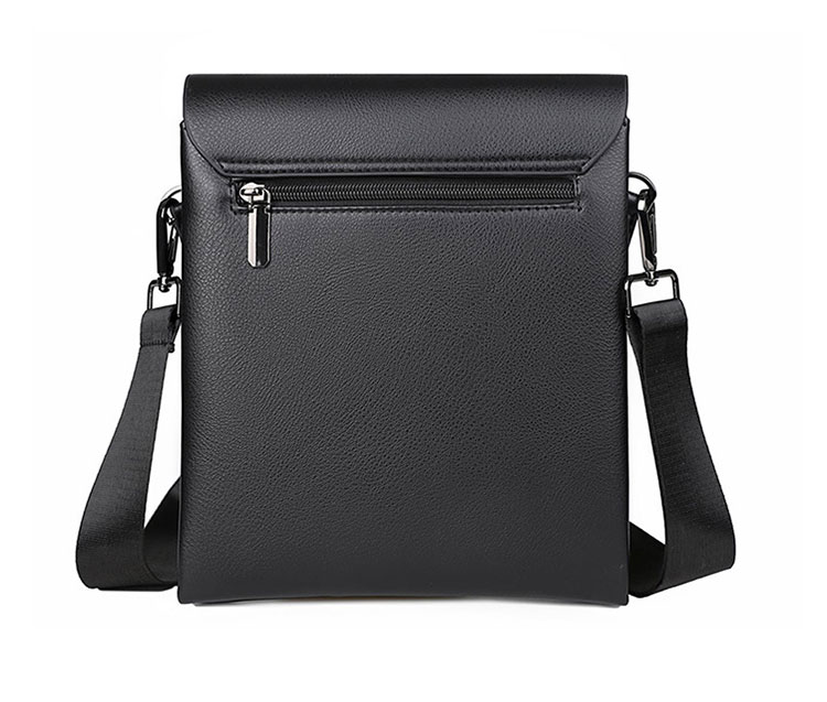 Whatna  ショルダーバッグ メンズ  斜めがけ 胸バッグ PUレザー 大容量 3室の仕切り 9.7インチiPad収納可 多収納ポケット 通勤 通学 旅行-3