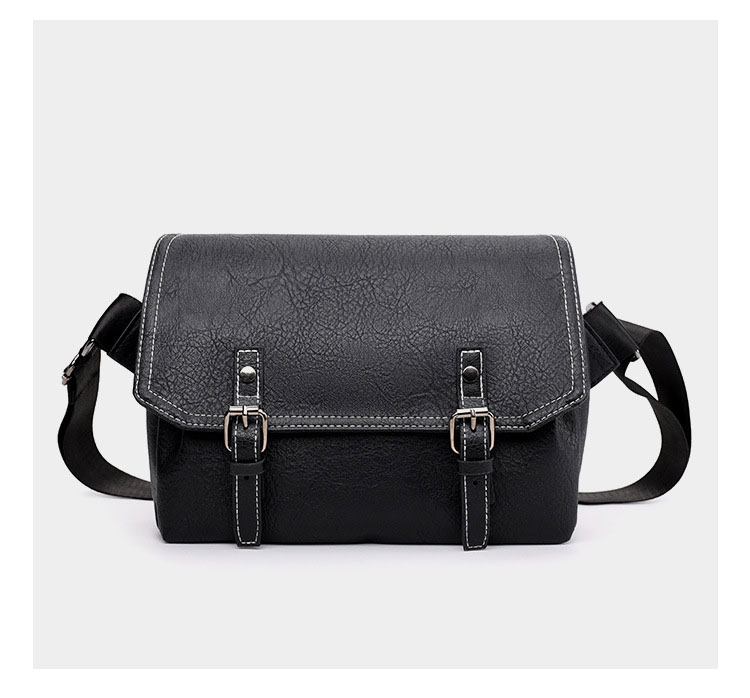 Whatna ワンショルダーバッグ メンズ胸バッグ 斜め掛け 肩掛け PUレザー 9.7インチiPad収納可 コンパクト 軽量 ビジネス 通勤 旅行 登山 出張用-1